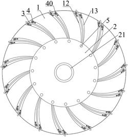 葉片角度可調(diào)式離心通風(fēng)機(jī)的葉輪