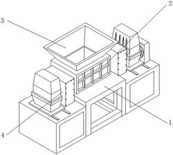 設(shè)有壓緊結(jié)構(gòu)的金屬撕碎機(jī)