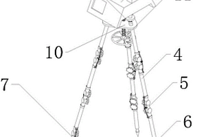 折疊式地質(zhì)勘察測量裝置