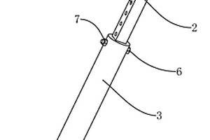地質(zhì)雷達(dá)天線連接桿伸縮裝置