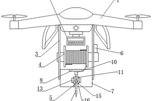 礦產(chǎn)勘探用無人機載自動收放線裝置