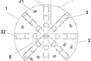 帶有可伸縮地質(zhì)鉆的盾構(gòu)機(jī)刀盤結(jié)構(gòu)