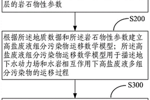 深部地質(zhì)中灌注高鹽廢液組分運(yùn)移模擬方法和電子設(shè)備