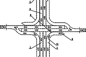 右轉(zhuǎn)和直行暢通的四個(gè)“Y”字形隧道的組合隧道