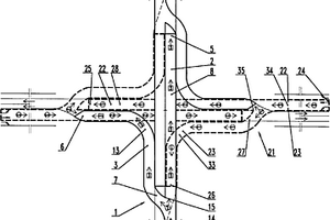 右行制“卜”字形分叉橋和分叉隧道的組合式交通設施