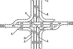 左轉(zhuǎn)和直行暢通的四個“卜”字形隧道的組合隧道