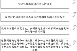 基于電性源的極化場和感應場同時測量的方法