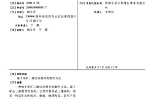 地下采礦三維仿真模型的制作方法