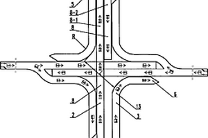 左行制長短形共四個獨立“Y”字形分叉橋的組合橋