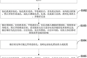 鉆孔植樁的方法