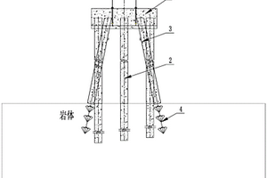 使用錨索及斜直樁支撐的海上高樁承臺基礎(chǔ)及其施工方法