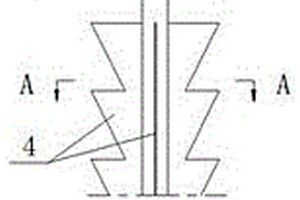 帶有連續(xù)梯形肋板的抗拔鋼樁基礎(chǔ)