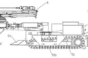 適用于礦山井下端面的綜掘鉆裝一體機