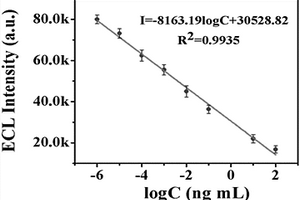 基于TiO<sub>2</sub>介晶誘導(dǎo)的共振能量轉(zhuǎn)移型電化學(xué)發(fā)光及對卵巢癌標(biāo)記物的免疫傳感方法