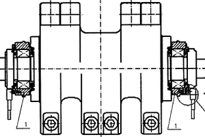 可監(jiān)控破碎機(jī)軸承溫度的錘軸總成系統(tǒng)