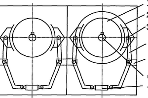 下運(yùn)膠帶輸送機(jī)閘瓦式防滑制動(dòng)器