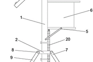 土壤監(jiān)測(cè)用檢測(cè)器安裝架