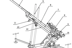 可實(shí)現(xiàn)0至90度傾角鉆進(jìn)的鉆機(jī)鉆架