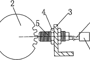 用于中風(fēng)壓中深孔輕型潛孔鉆機(jī)的鉆桿轉(zhuǎn)速測量裝置