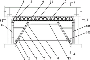 適用于大跨度混凝土現(xiàn)澆梁的自平衡不落地支架