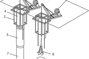深水傾斜裸巖樁基施工裝置