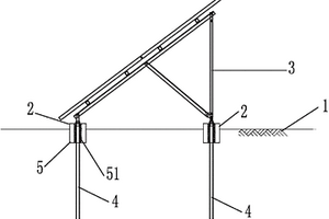 光伏組件支架帶混凝土塊的錨桿基礎(chǔ)結(jié)構(gòu)