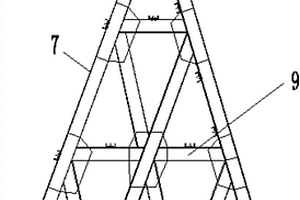 斜腿墩柱施工用三角支撐架