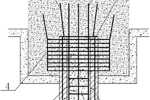 耐腐蝕空心方樁的承臺(tái)連接結(jié)構(gòu)