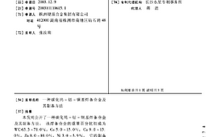 碳化鎢-鈷-銅基焊條合金及其制備方法