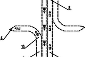 兩個(gè)左轉(zhuǎn)和直行“卜”字形分叉隧道的組合隧道