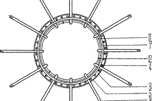 樁基井?dāng)D擴(kuò)承力盤鋼筋布設(shè)結(jié)構(gòu)