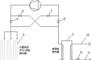 利用水/地能進(jìn)行空氣調(diào)節(jié)的分置降壓式水/地能熱泵機(jī)組