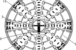 用于盾構(gòu)機的八輻式刀具機構(gòu)