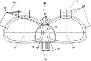 地形偏壓下連拱隧道曲中墻防偏轉(zhuǎn)結(jié)構(gòu)