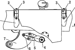 礦用車(chē)燃油箱支撐結(jié)構(gòu)