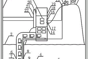 在海島上利用鋰離子電池供電的可燃冰加工廠的建筑模型