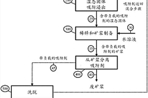 在濕態(tài)固體中同步浸出和吸附的金屬提取方法