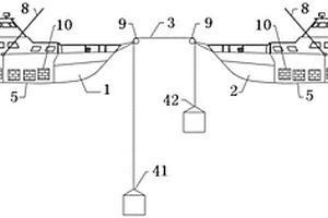 雙船形式的微能耗吊裝深海采礦系統(tǒng)