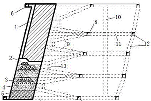 廢石與膠結(jié)分層楔合充填采礦結(jié)構(gòu)