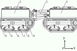 鈷結(jié)殼采礦鉸接式履帶行走裝置