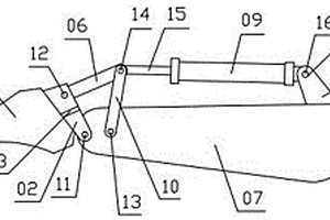 采礦扒渣機(jī)挖斗機(jī)構(gòu)