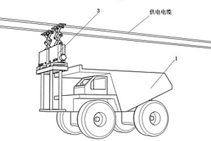 用于非公路自卸車(chē)取電弓的自適應(yīng)保護(hù)收納裝置