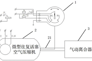 采用電接點壓力表的空壓機供壓控制裝置