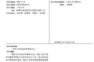 鋁土礦的選擇性解離方法