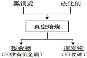 從黑銅泥中脫除砷的方法