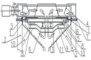 用于節(jié)能環(huán)保活性焙燒豎爐的推板排料裝置