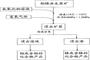 鉬鎳共生原礦加壓浸出方法