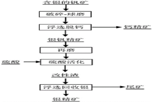 從含銀的釩礦中化學(xué)活化浮選回收銀的方法