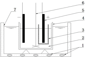 在箱式超聲場(chǎng)中輔助礦漿電解的裝置