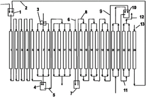 從礦石廢水中提取銅離子的連續(xù)離子交換系統(tǒng)